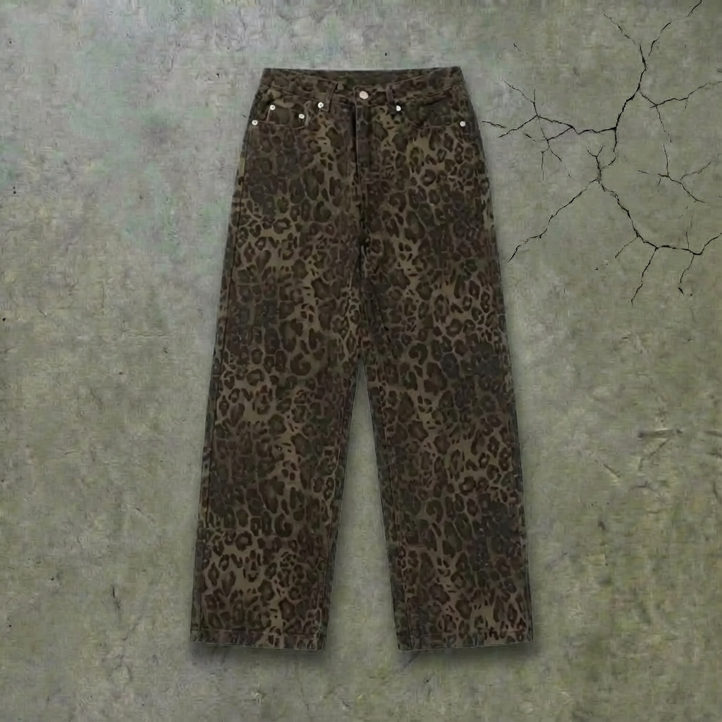 Vintage Leopard Jeans