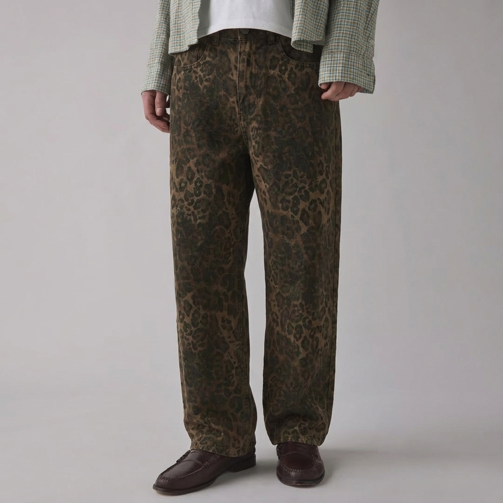 Vintage Leopard Jeans