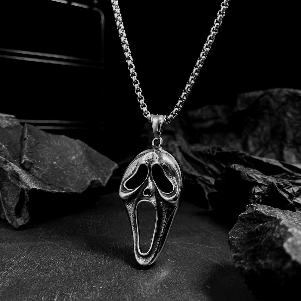 Ghost Face Necklace