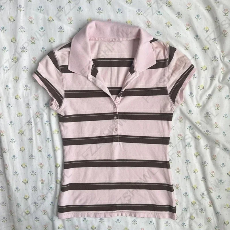 Pink and Brown Polo T