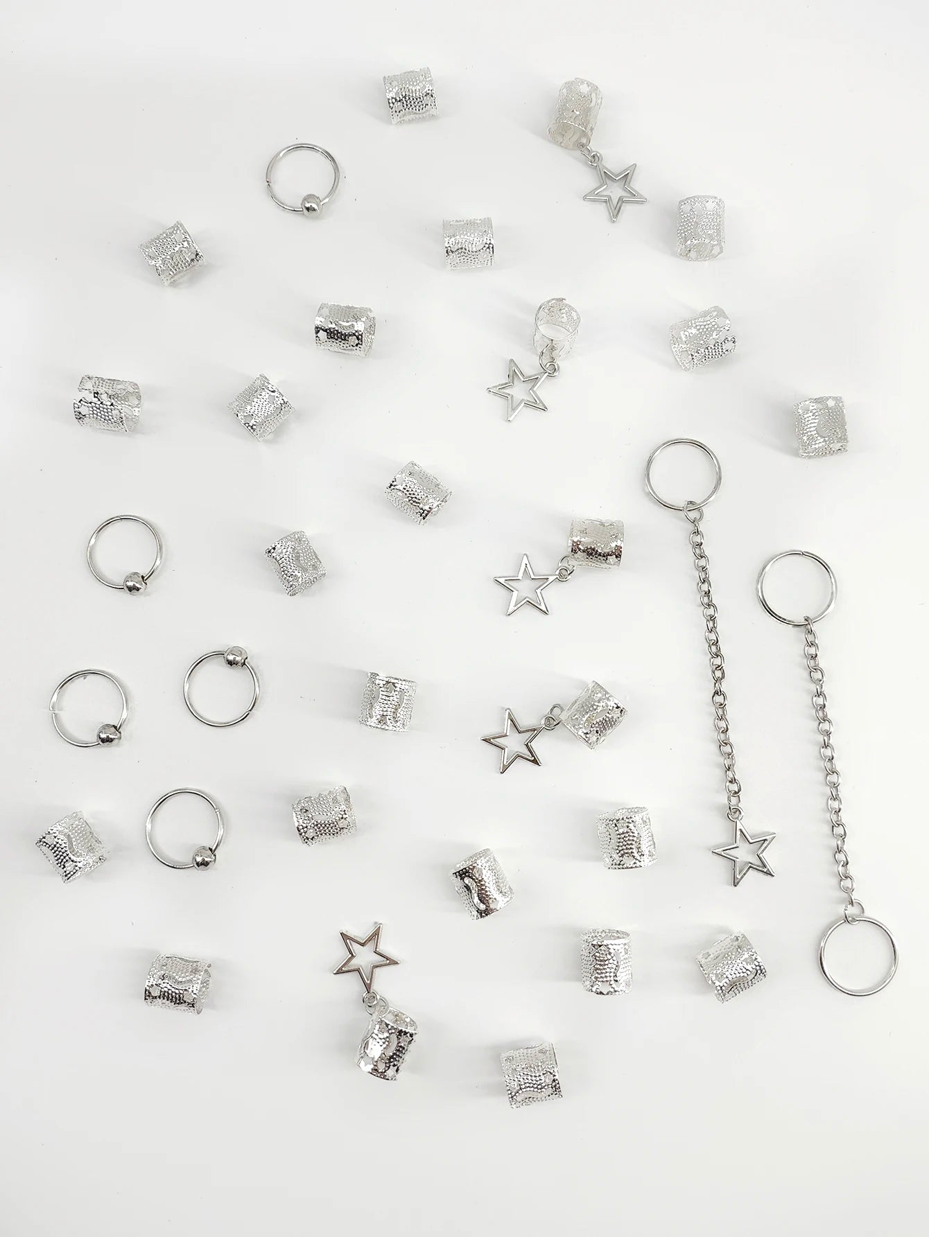Star Hair Braids Cuffs