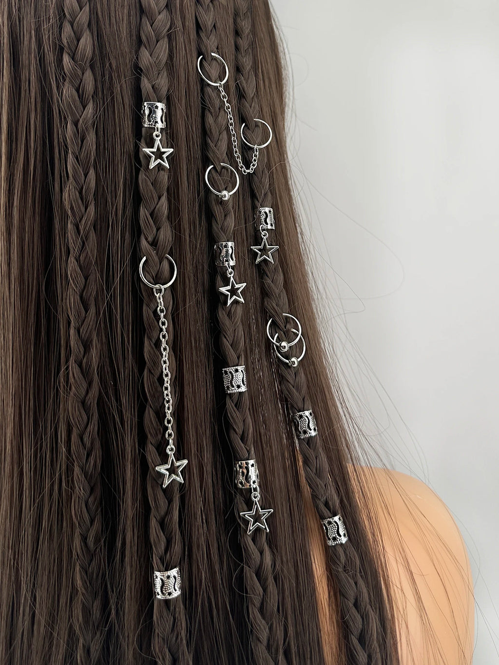Star Hair Braids Cuffs