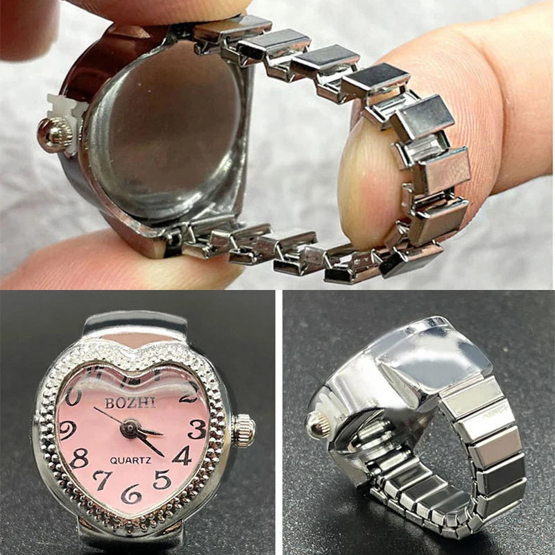 Heart-Shape Clock Ring