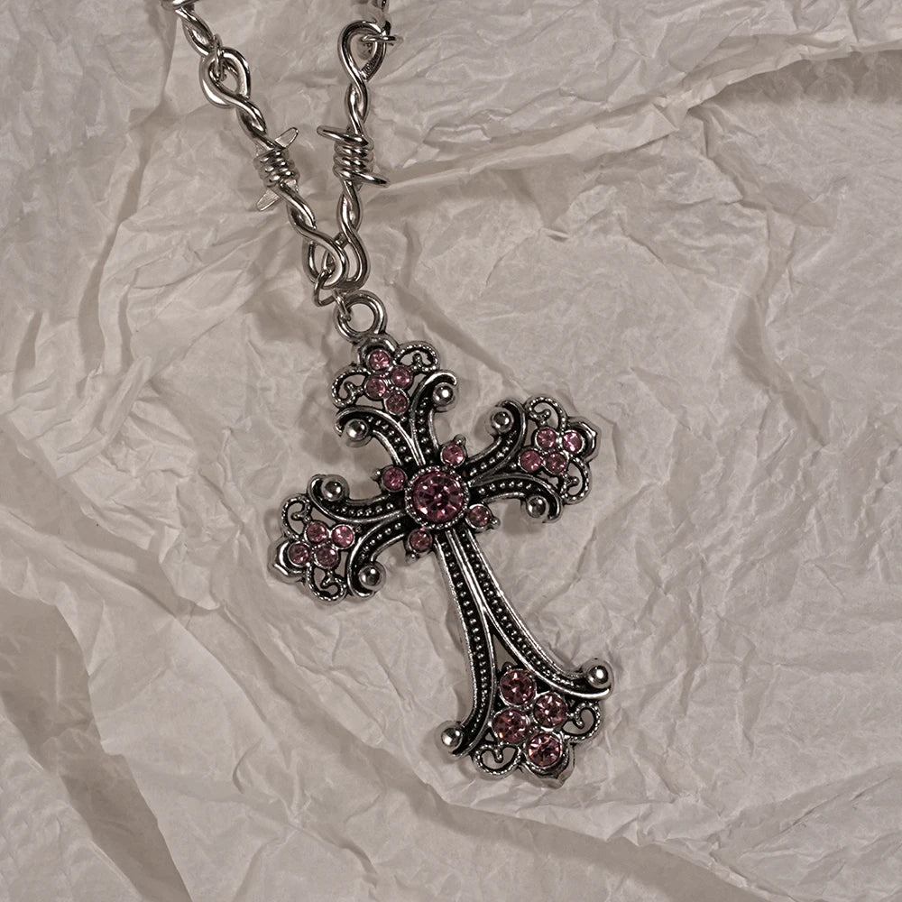 Heart Rosary Necklace