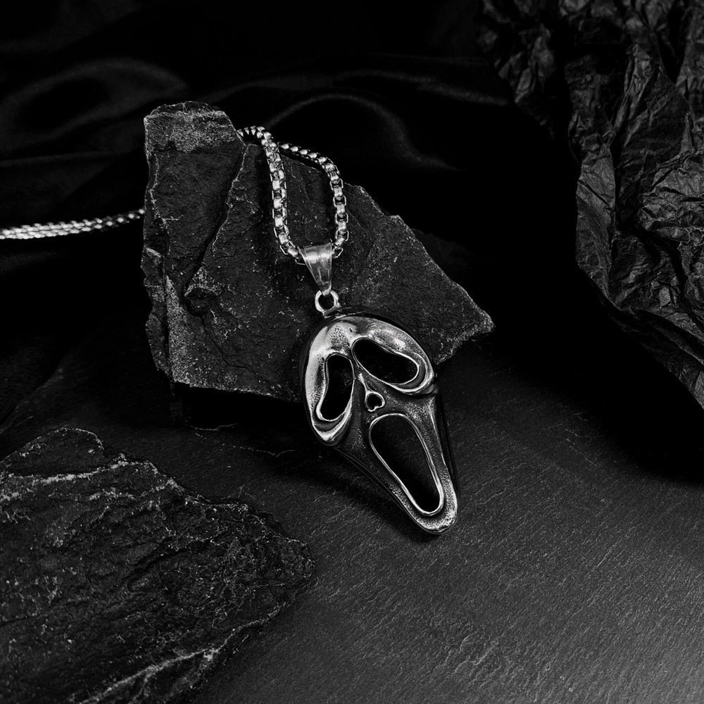 Ghost Face Necklace