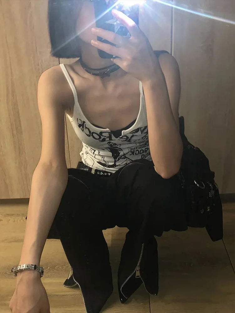Punk Print Tank Top
