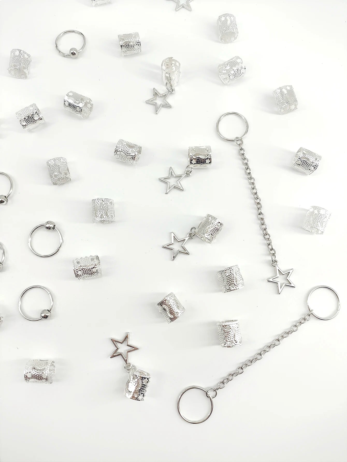 Star Hair Braids Cuffs