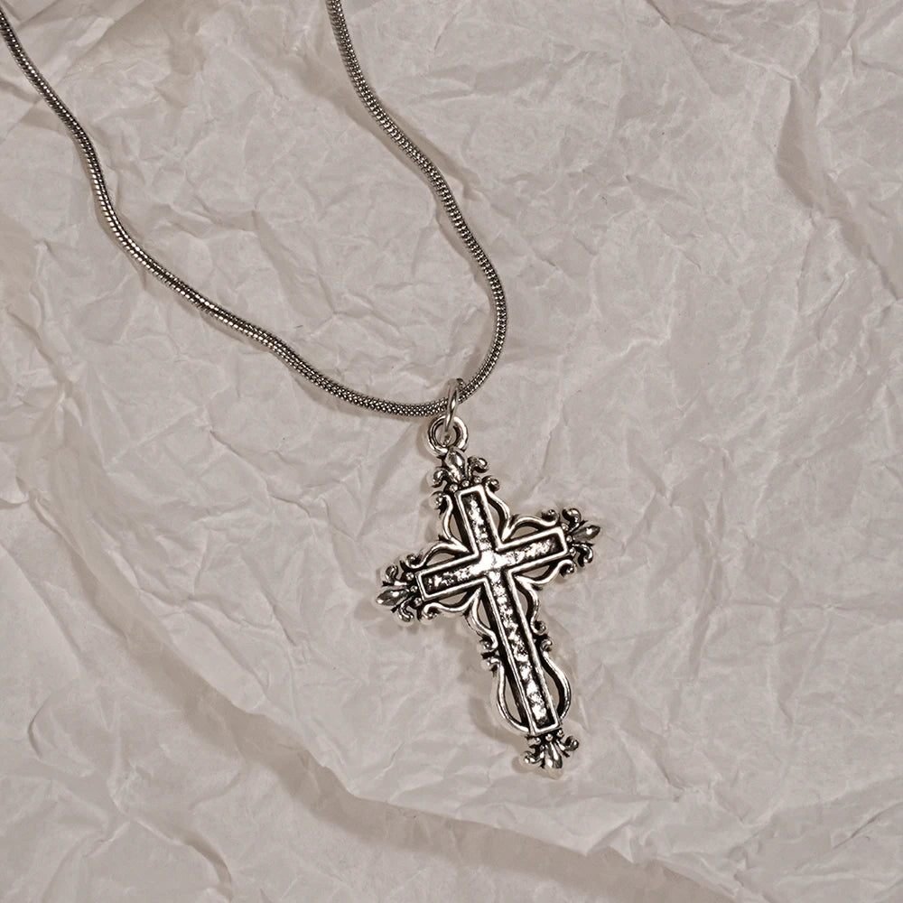 Heart Rosary Necklace