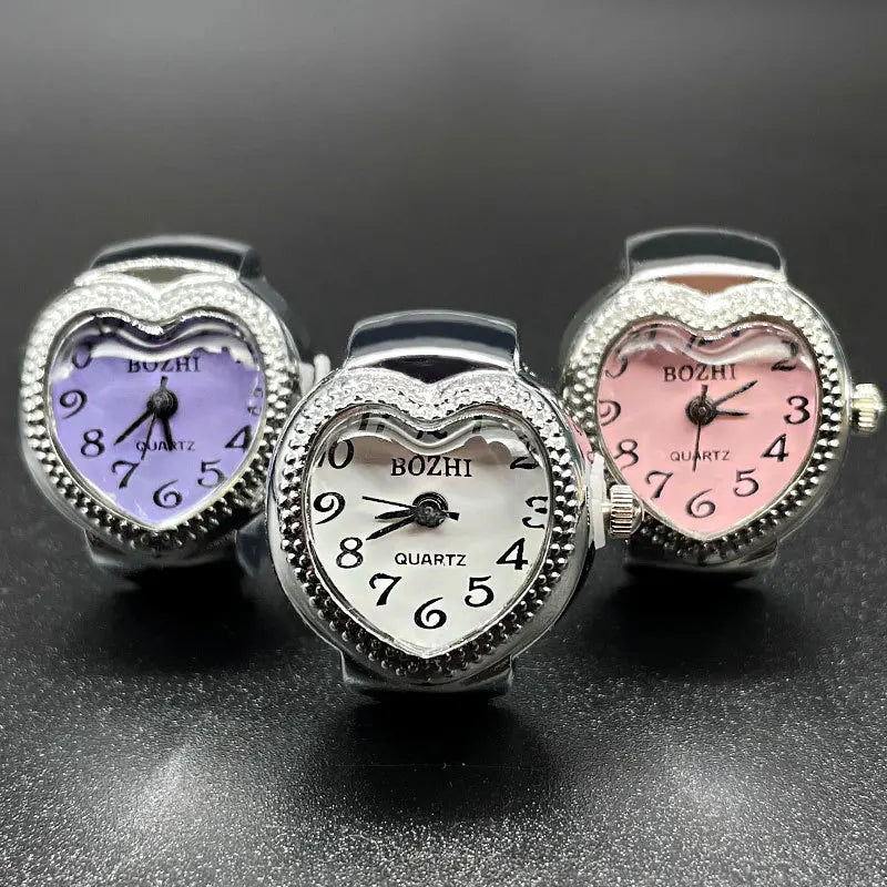 Heart-Shape Clock Ring