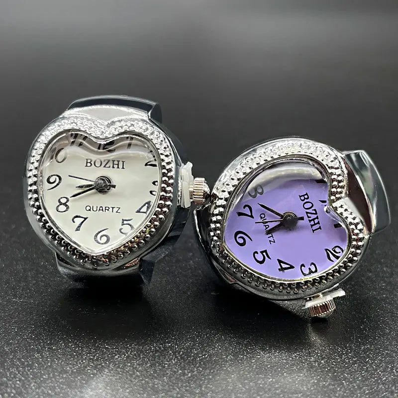 Heart-Shape Clock Ring