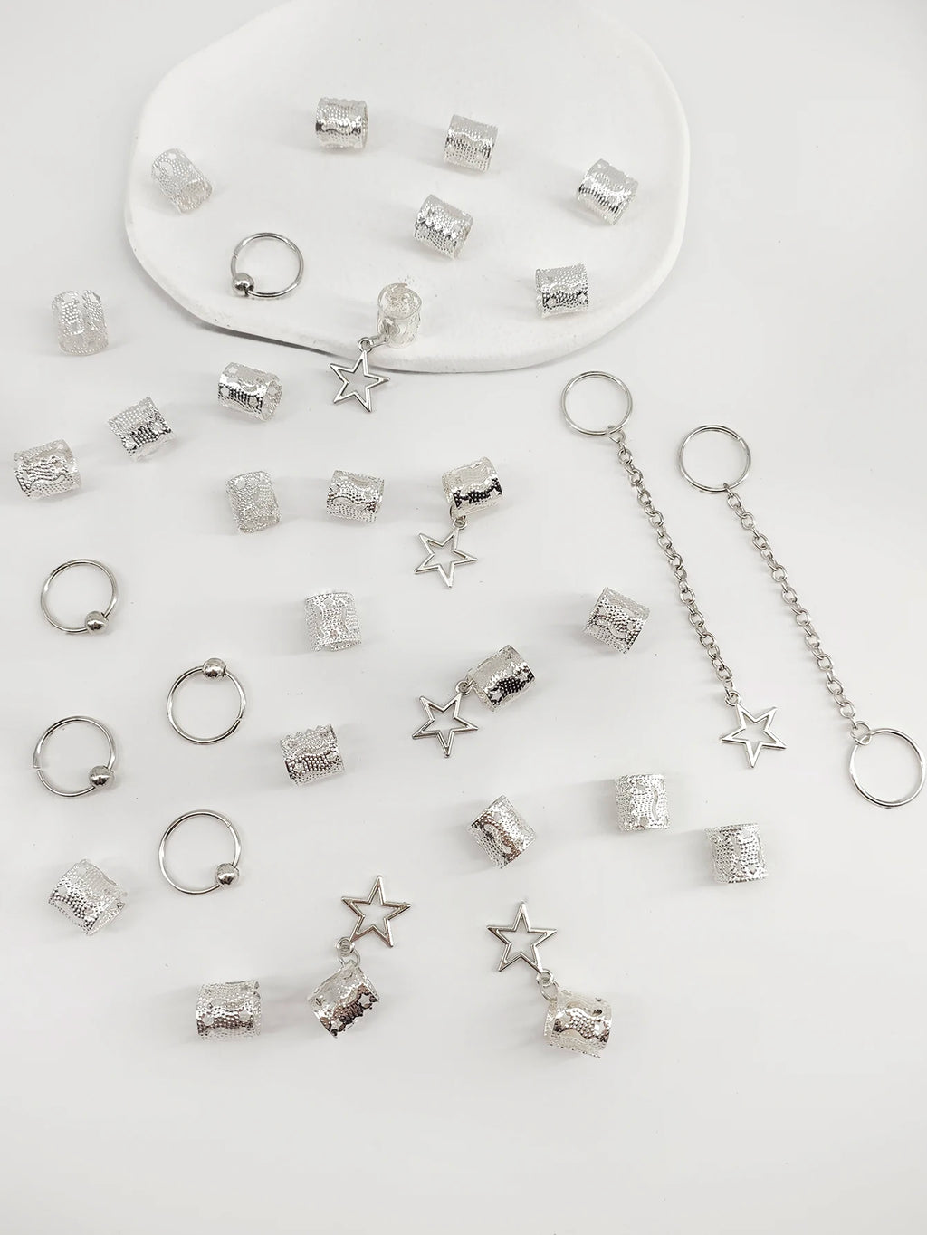 Star Hair Braids Cuffs
