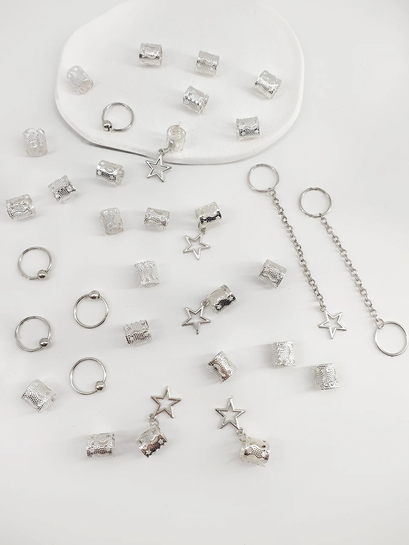 Star Hair Braids Cuffs