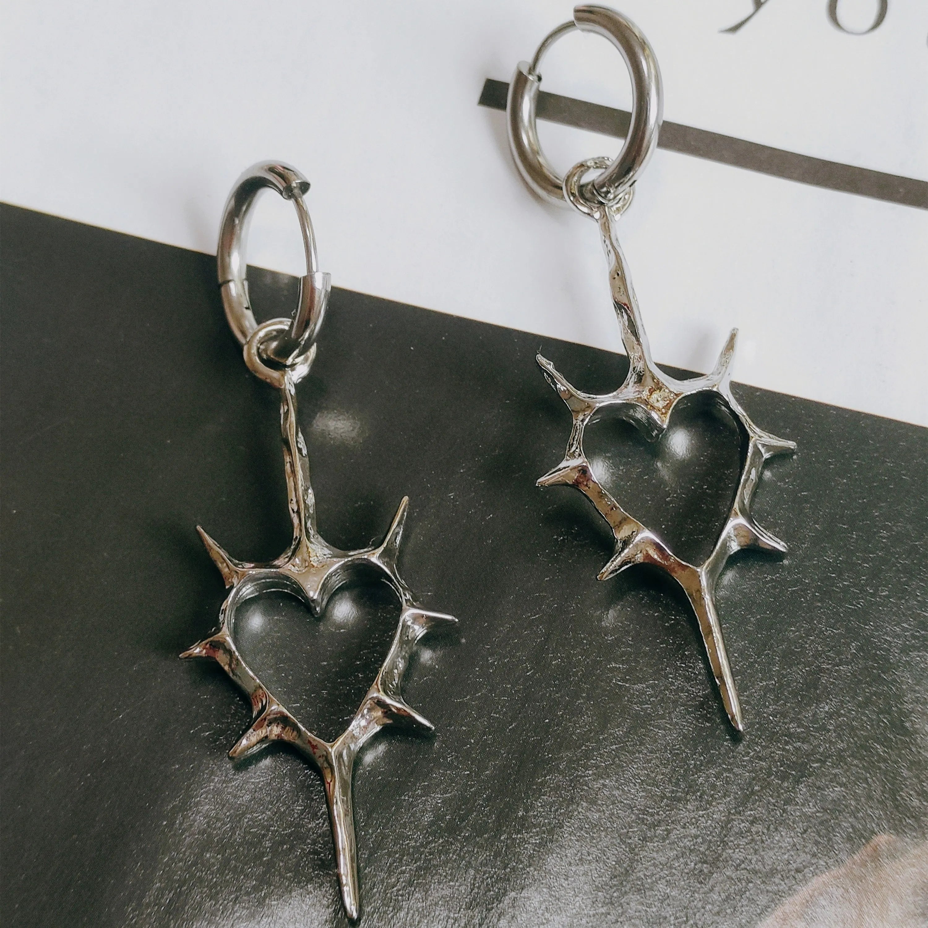 Thorn Heart Earrings