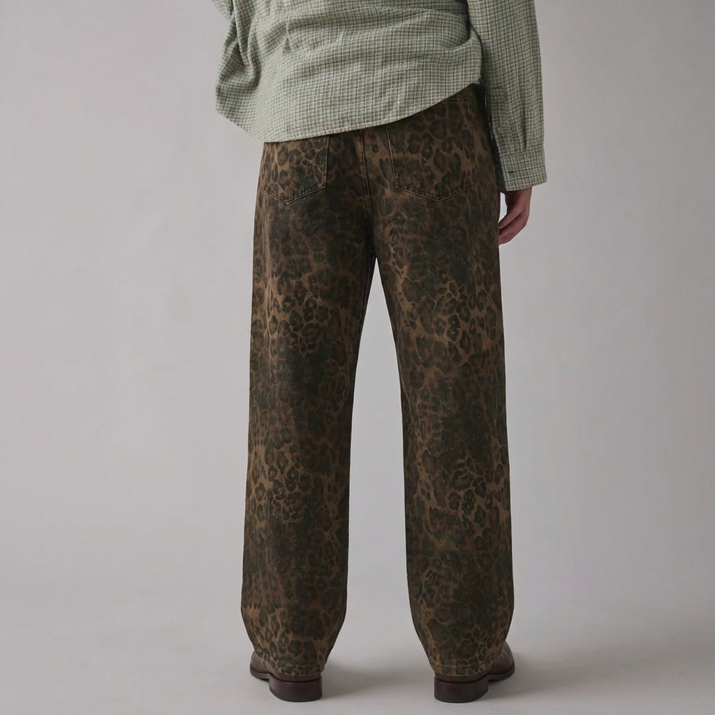 Vintage Leopard Jeans